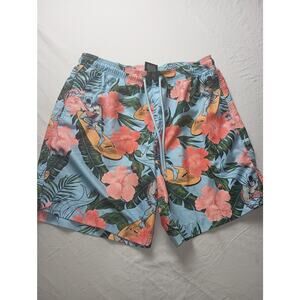 Batman Surfing Swim Trunk Board Shorts Men Size Medium Floral DC Comics